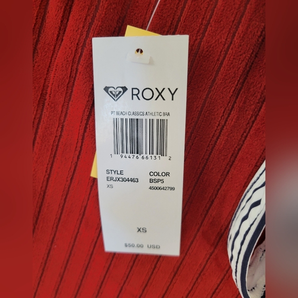 Roxy Beach Classics Athletic Bra Swimsuit Top - Picture 9 of 9
